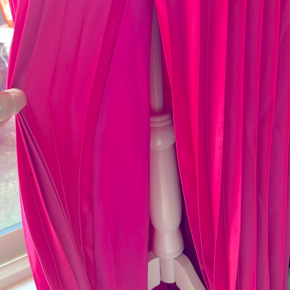 Amur Ludlow Charmeuse Pleated Strapless Gown Size 10 NWT - Picture 6 of 7